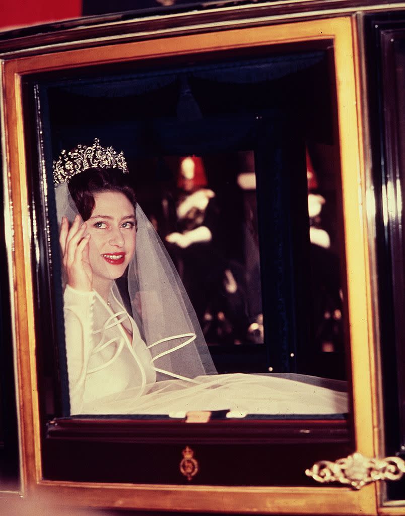 Princess Margaret on her wedding day