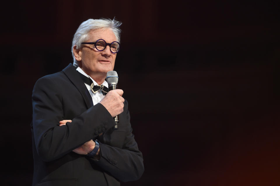 LONDON, ENGLAND - DECEMBER 04:  Sir James Dyson presents the Special Recognition award for Innovation on stage during The Fashion Awards 2017 in partnership with Swarovski at Royal Albert Hall on December 4, 2017 in London, England.  (Photo by Stuart Wilson/BFC/Getty Images)