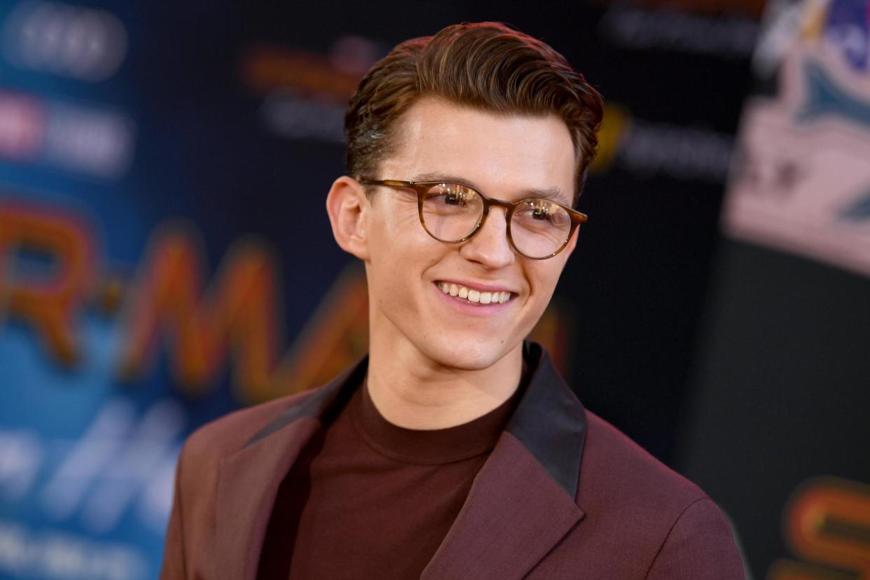 Tom Holland attends the premiere of Sony Pictures' "Spider-Man Far From Home": Getty Images