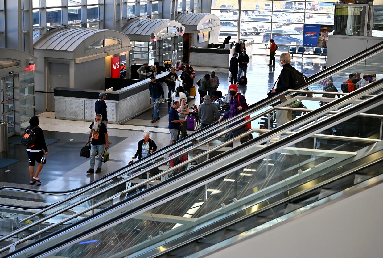 The terminal at Worcester Regional Airport.