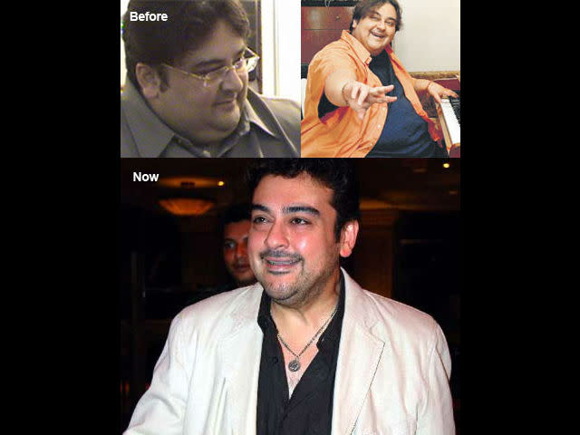 <p><b>11. Adnan Sami </b> </p> <p> Singer, who used to travel with a custom-made wheelchair just because of his weight, literally shocked the world with his drastic weight loss in 2007. Adnan, who weighed 206 kgs, lost over 130 kilos in just one year. </p>