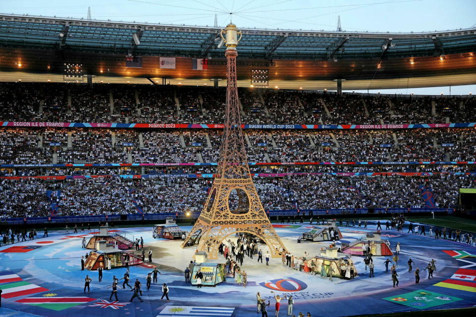 La cérémonie d'ouverture de la Coupe du monde de rugby a suscité quelques critiques.  - Credit:THOMAS SAMSON / AFP