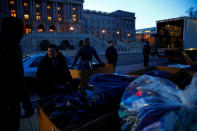 Activists install 7000 shoes on the lawn in front of the U.S. Capitol on Capitol Hill in Washington, U.S. March 13, 2018. REUTERS/Eric Thayer