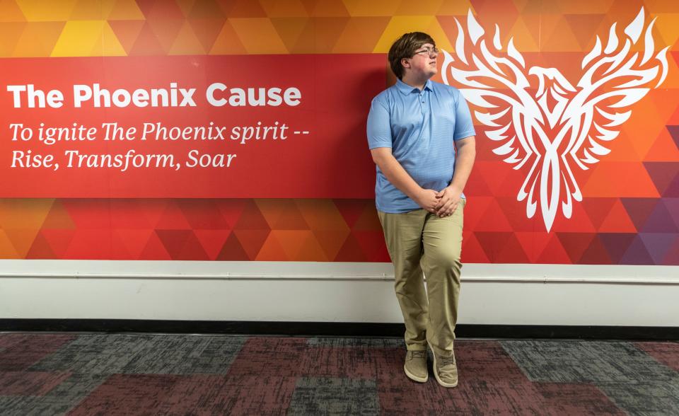 Anthony Frank is a student at the Phoenix School of Discovery. Frank works at UPS to help support his family after losing his mother to COVID. He is the president of the Gay, Straight Alliance at his school and is serving as a teacher's assistant. He hopes to become a School Mental Health Specialist. May 20, 2022