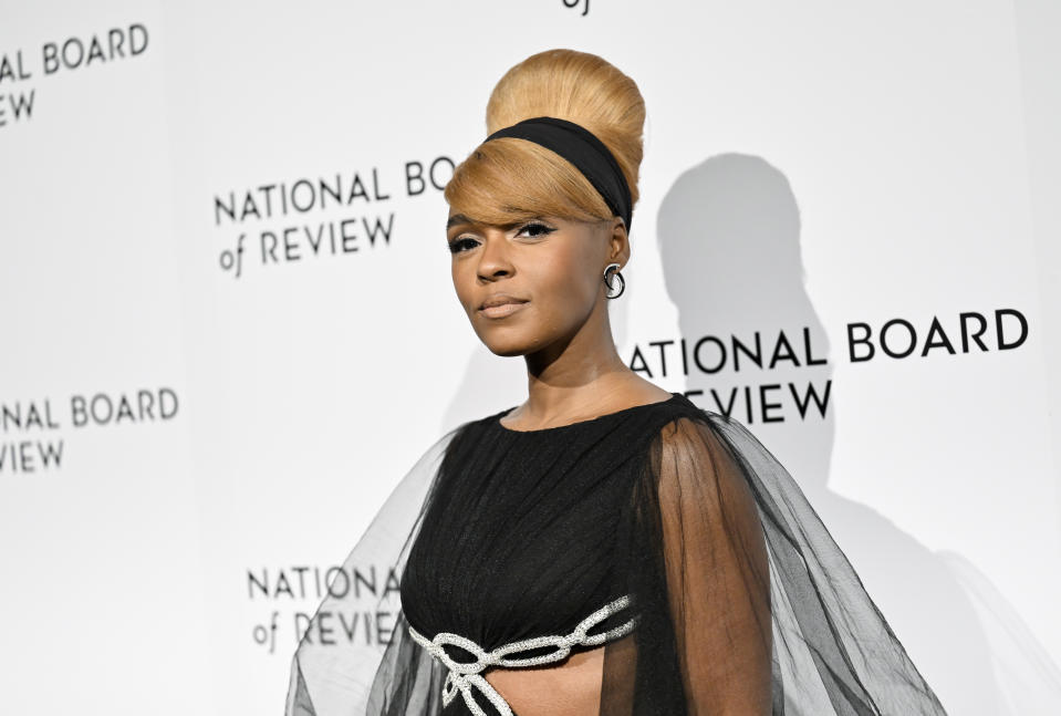 Best supporting actress honoree Janelle Monae attends the National Board of Review Awards Gala at Cipriani 42nd Street on Sunday, Jan. 8, 2023, in New York. (Photo by Evan Agostini/Invision/AP)