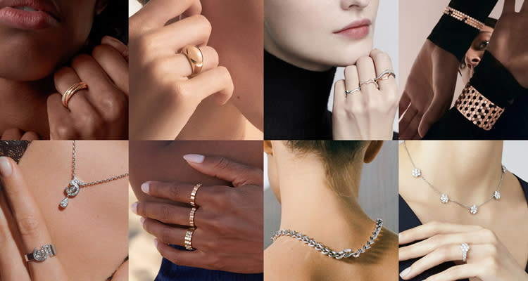 百年高級珠寶品牌深耕適合平常配戴、且價格稍平易近人的「日常珠寶款式」，早已是必然的設計趨勢 Source：Cartier、Bvlgari、Dior、Chaumet、Chanel、 De Beers、Tiffany&Co.、Van Cleef & Arpels