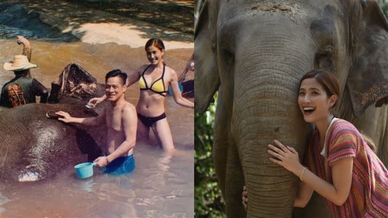 蔡沐妍女兒去泰國問她為什麼不能騎大象，沒想到在她解釋後，女兒又反問一句話讓她答不出來。（圖／翻攝自蔡沐妍臉書）