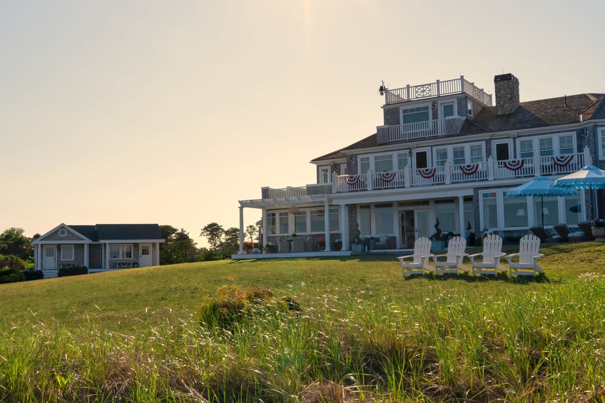 The waterfront mansion is found in the  upmarket Eastward Point neighbourhood in Chatham (Seacia Pavao/Netflix)