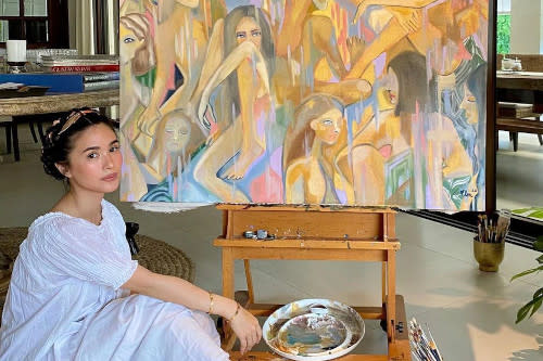 WATCH: Heart Evangelista shares sneak peek of art collaboration with  Brandon Boyd