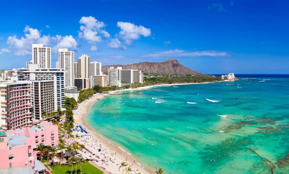 4) Wakiki Beach, Oahu