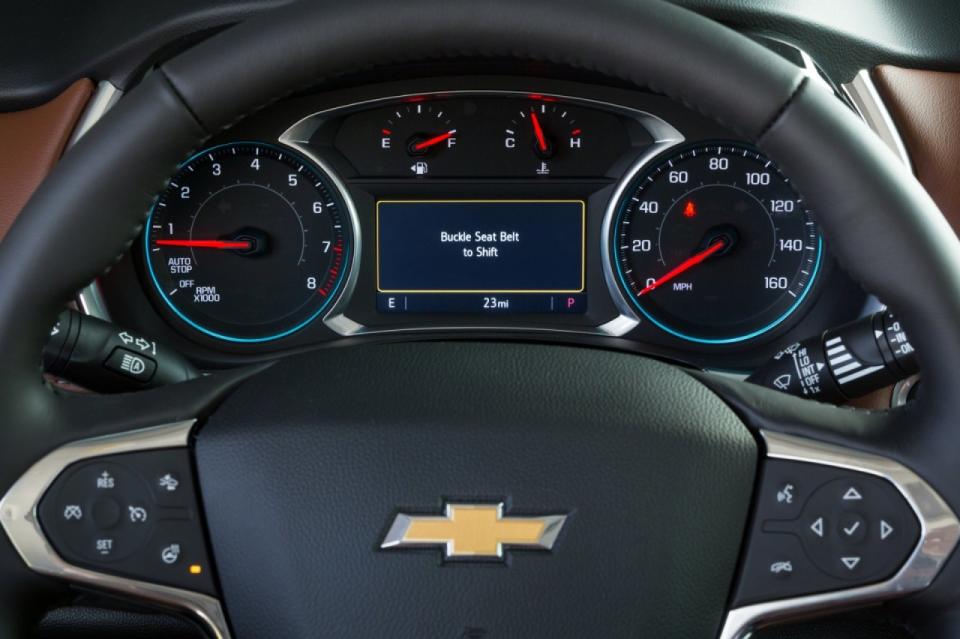 Because a chiming dashboard alert isn't enough to get teens to buckle up,Chevrolet introduced a new feature that prohibits drivers from shifting out ofpark until their seat belt is fastened