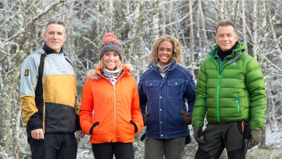 Chris Packham, Michaela Strachan, Gillian Burke and Iolo Williams 