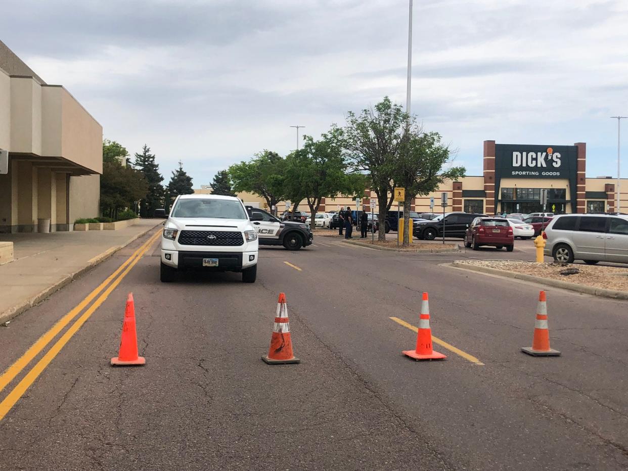 The Empire Mall was partially evacuated on Friday afternoon after police said a bomb threat was called in.