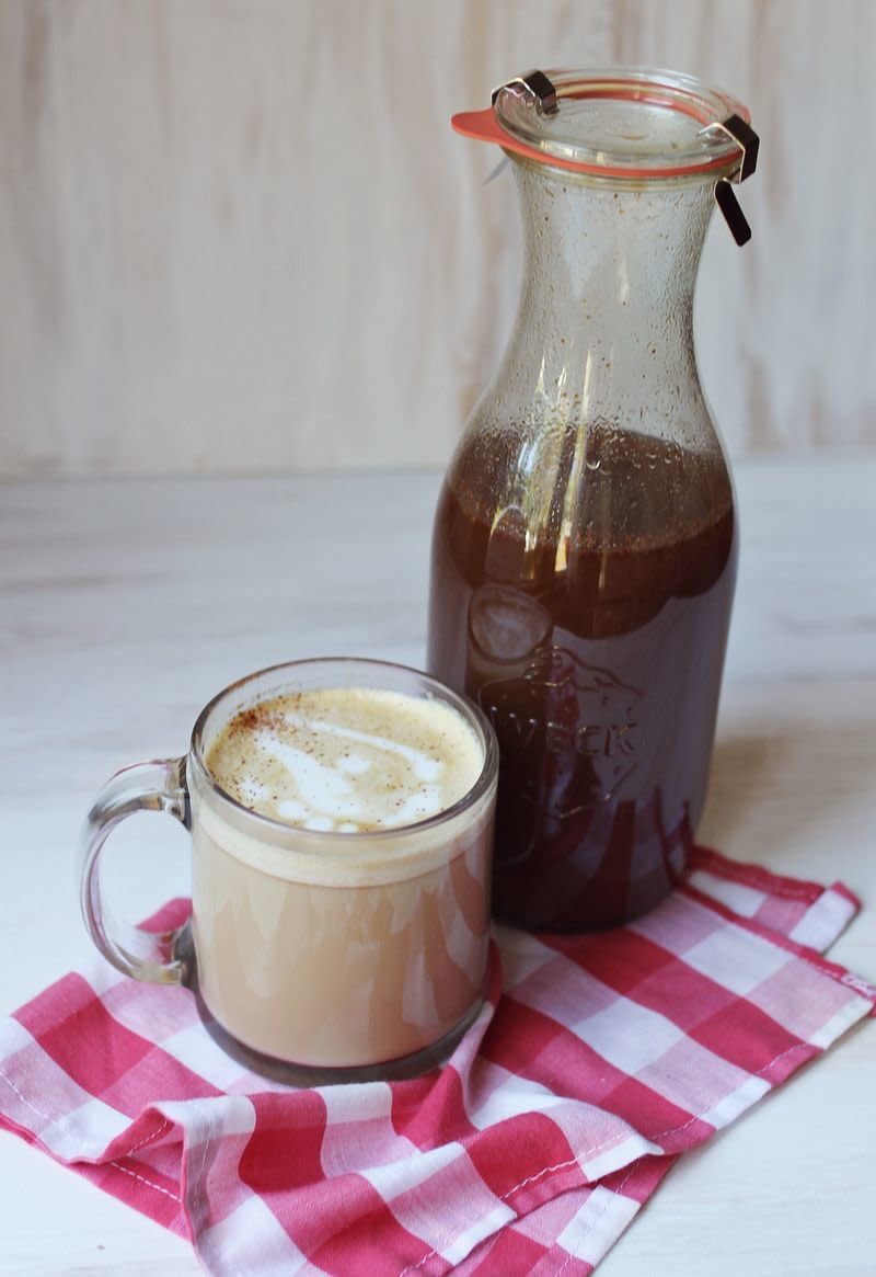 <strong>Get the <a href="http://www.abeautifulmess.com/2013/09/psl-syrup.html" target="_blank">Pumpkin Spice Latte Syrup recipe</a> from A Beautiful Mess</strong>