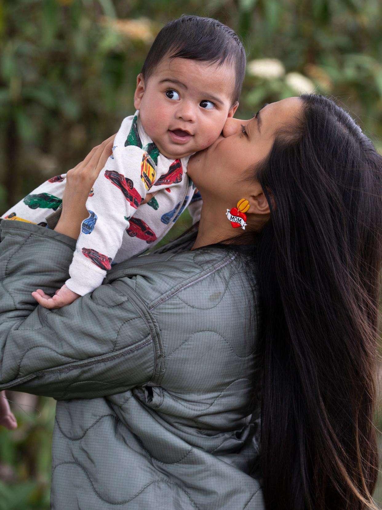 Clarisse Mendoza of Bradley Beach and her baby Rafael Martinez, who is 6 months old. They attend group therapy sessions at the Perinatal Mood & Anxiety Disorders Center for postpartum depression.
Eatontown, NJ
Thursday, May 9, 2024