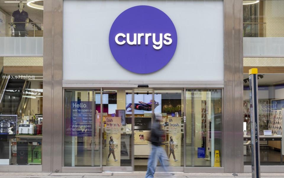 Currys said its pre-tax profit would be at least £115m this year, having previously predicted £105m to £115m