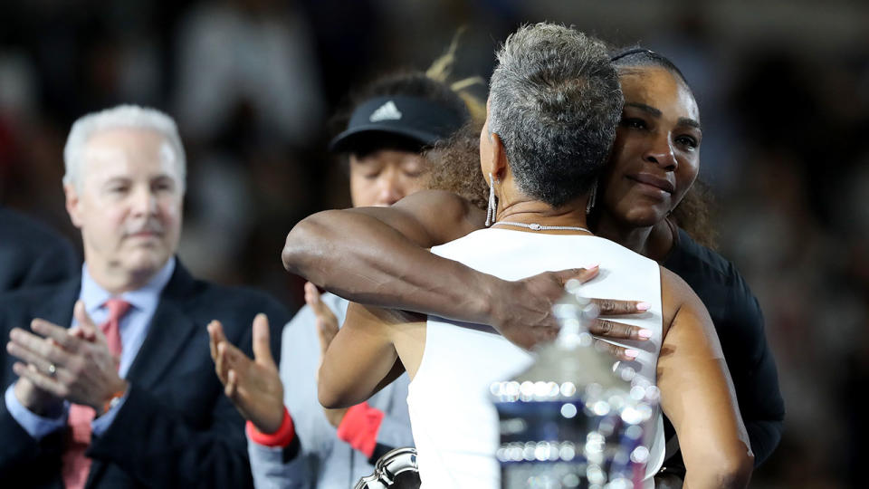 The USTA boss defended Williams after the match. Pic: Getty