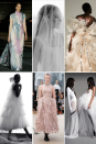 <p>Shades of blush, grosgrain ribbons, and frothy tulle are nothing new in bridal, but this season saw an influx of ballet touches—from tutu-esque skirts to leotard-like necklines. And it didn't stop there: Bows and ribbons galore, sheer details, and ballerina-pink palettes that were dreamy yet refined also popped up for 2022. </p><p>This is <em>Center Stage</em> meets <em>Black Swan,</em> with touches of modernity and classicism combined. The best looks merge drama with dainty details, gossamer fabrics, and athletic shapes paired with layered ruffles and voluminous skirts.</p><p>If you're after a theatrical element, this look is almost easy in all its grandeur; plus, it offers the movement that stiff silks and satins simply don't.</p><p><em>Pictured: Dior Cruise 2022; Alli Ruben Magier photographed by Jose Villa; Kaviar Gauche Bridal 2022; Amsale Bridal Fall 2022; Alexander McQueen <em><em>RTW </em></em>Spring 2022; Vera Wang <em><em>RTW</em></em> <em>Spring</em> 2021.</em></p>