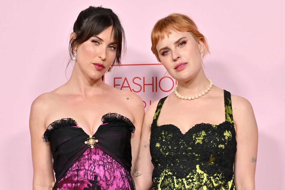 <p>Axelle/Bauer-Griffin/FilmMagic</p> Scout and Tallulah Willis at the 2024 Fashion Trust Awards.