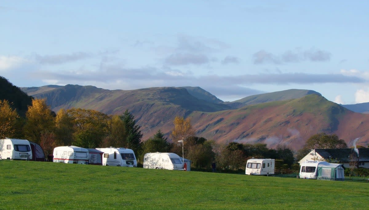 Sitting on a Cumbrian fell, this campsite overlooks Derwentwater (Caroline Mills)