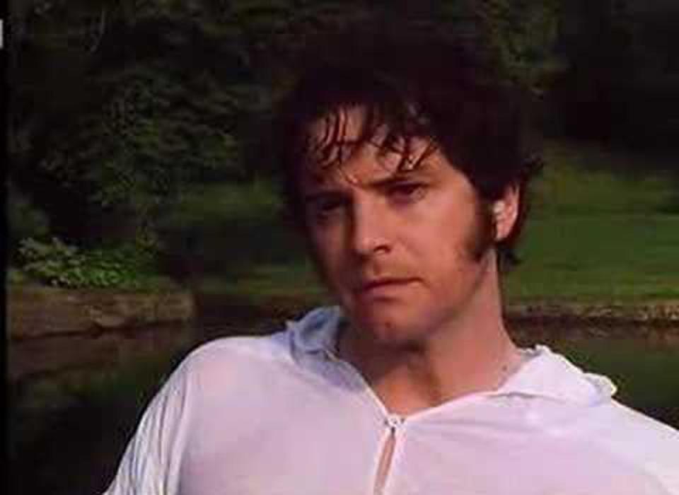 Colin Firth in the famous 'lake scene' in the BBC adaptation of Pride & Prejudice (BBC)