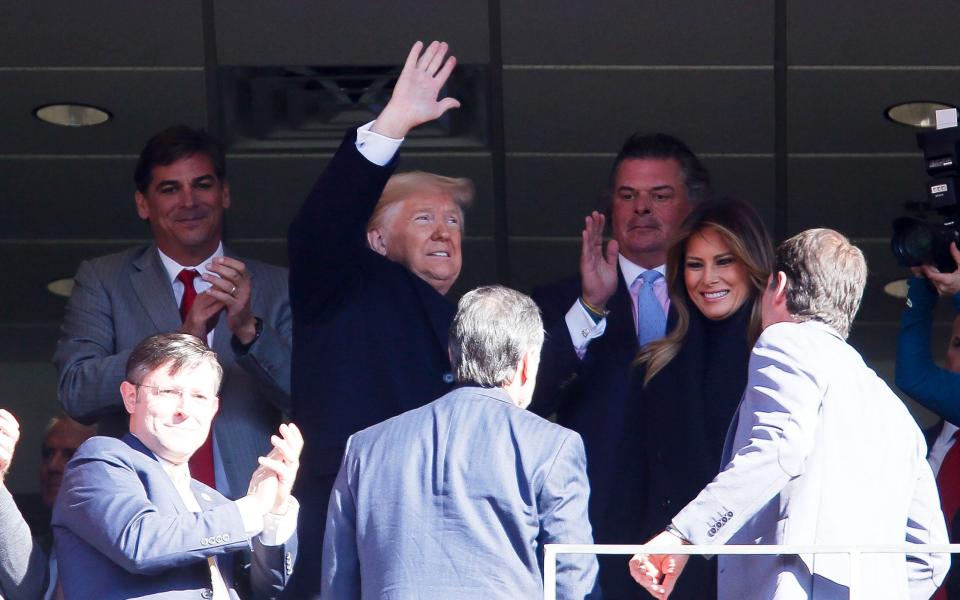 President Donald Trump and his wife Melania were in the house at Bryant-Denny Stadium to watch the Alabama vs LSU game Saturday, Nov. 9, 2019. [Staff Photo/Gary Cosby Jr.]