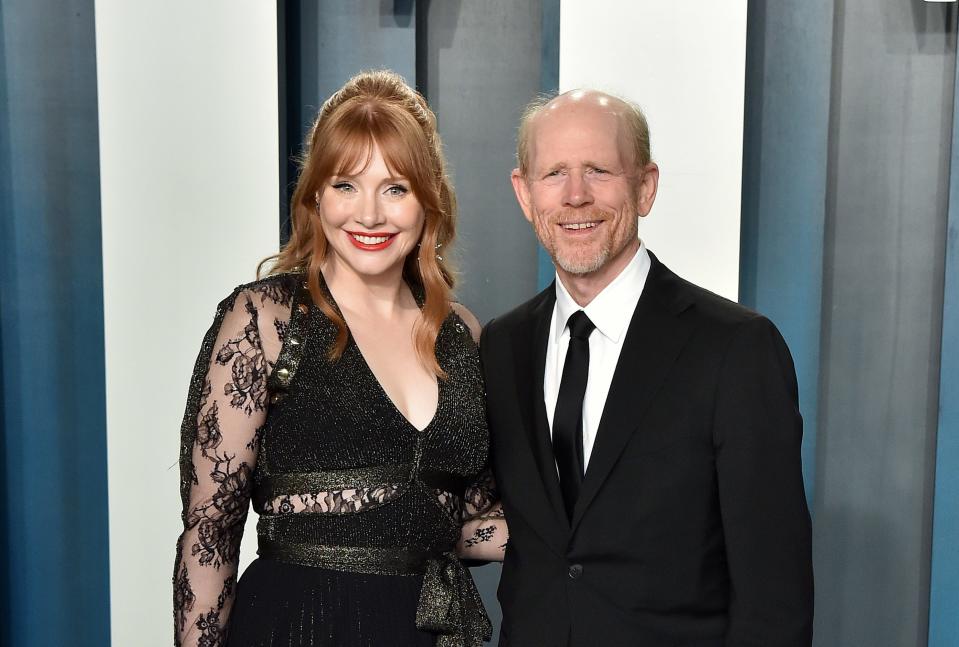 Bryce Dallas Howard with her father, Ron Howard