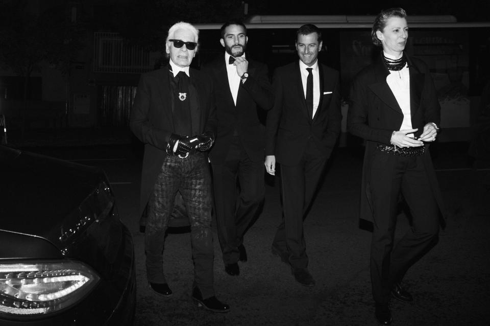 Karl Lagerfeld, Sébastien Jondeau, Pier Paolo Righi and Caroline Lebar.