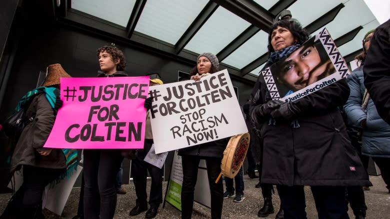 'Justice for Colten' rally held outside Justice Minister's office in Vancouver