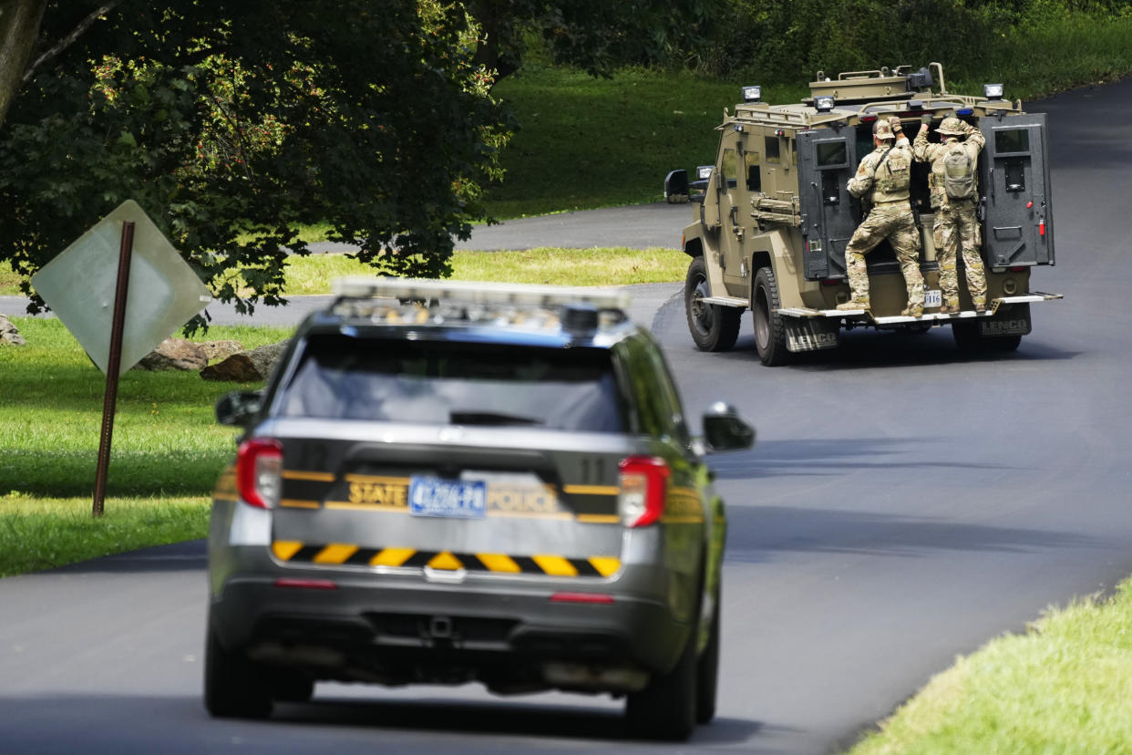 Escaped Pennsylvania killer has a weapon and being pursued by police
 (Matt Rourke / AP)