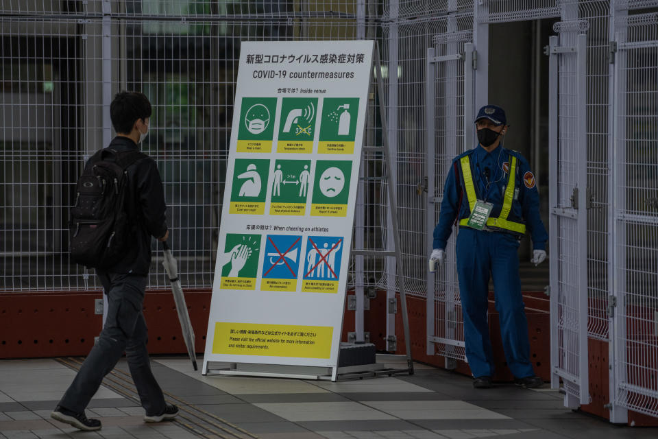 The United States is opening back up from the pandemic, but in Tokyo, the Olympics are all too evocative of the past 16 months. (Photo by Carl Court/Getty Images)