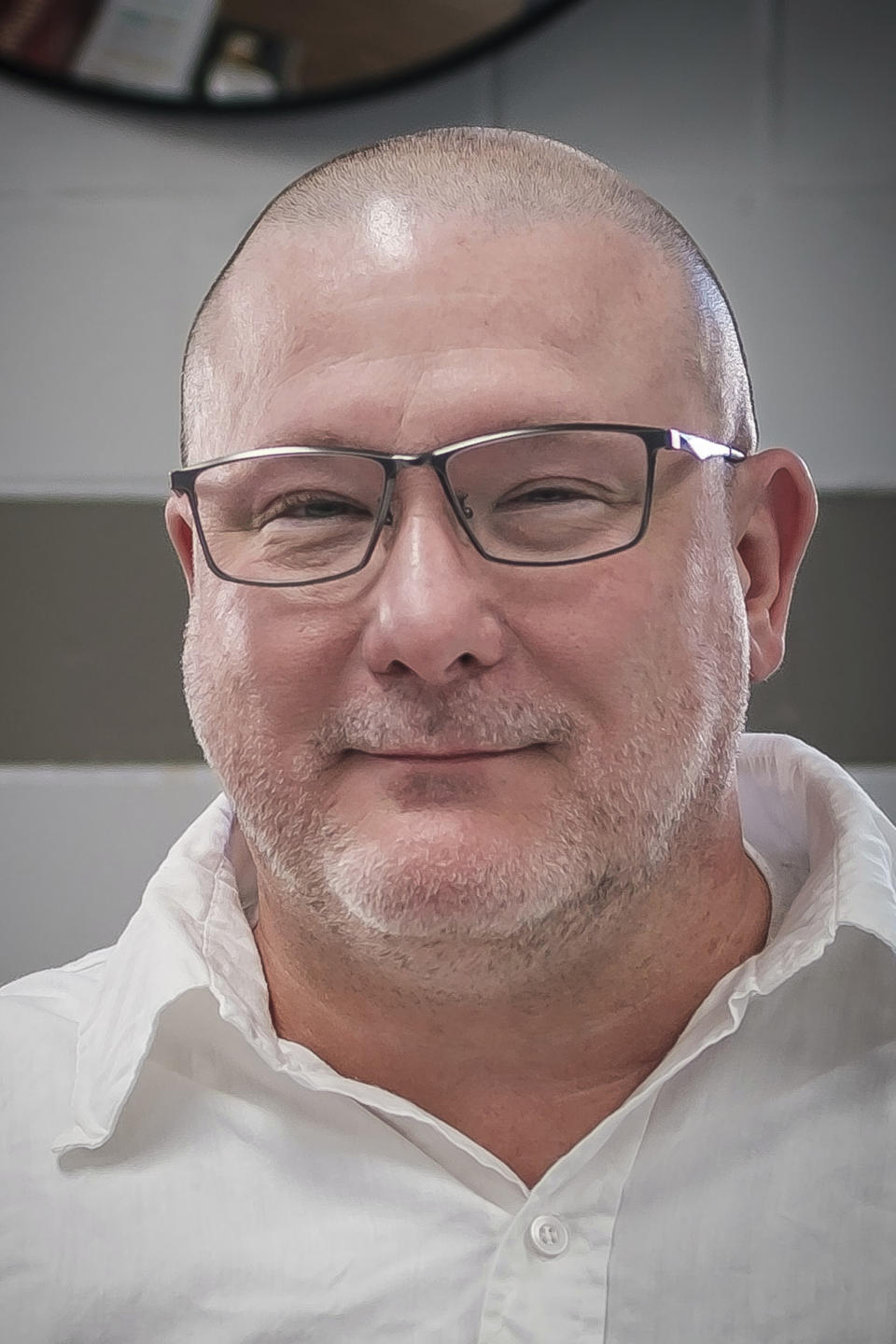 A photo released by the Federal Public Defender, shows inmate Brian Dorsey at the Potosi Correctional Center, Washington County, Missouri. Dorsey is scheduled to be executed Tuesday, April 9, 2024, for killing two people in 2006. (Jeremy Weis, Federal Public Defender via AP)