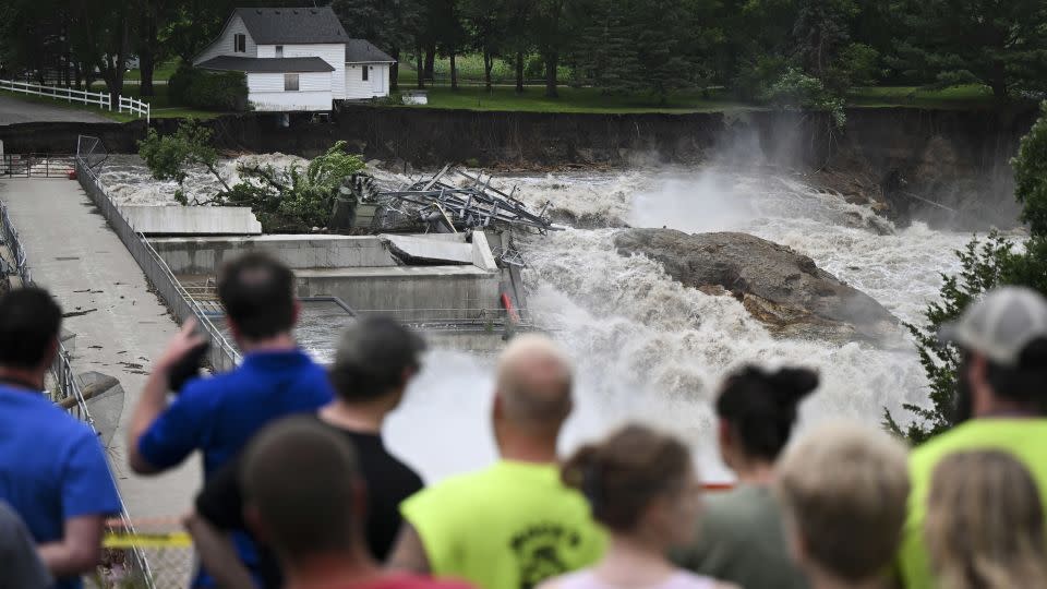 The Rapidan Dam is at risk of collapsing, according to county officials, though there are no plans for mass evacuations at the moment. - Aaron Lavinsky/Star Tribune/AP