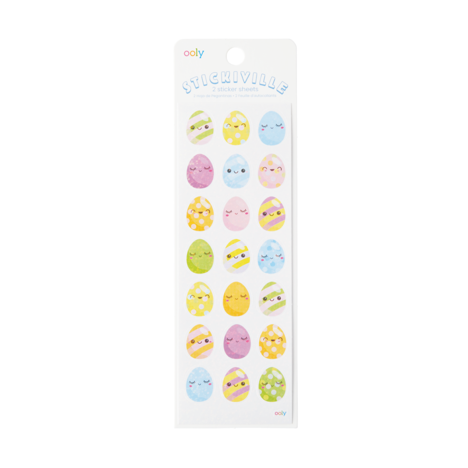 <p><a href="https://go.redirectingat.com?id=74968X1596630&url=https%3A%2F%2Fwww.ooly.com%2Fproducts%2Fstickiville-easter-eggs-stickers%3Fvariant%3D39648742834211%26currency%3DUSD%26gad_source%3D1%26gclid%3DCjwKCAjw17qvBhBrEiwA1rU9w_xze8c-FDnregJ1IBit77HddrrxUWumg_UVrK-Gr-1IbuKg9NtAkRoCZecQAvD_BwE&sref=https%3A%2F%2Fwww.countryliving.com%2Fshopping%2Fgifts%2Fg60163235%2Feaster-egg-filler-ideas%2F" rel="nofollow noopener" target="_blank" data-ylk="slk:Shop Now;elm:context_link;itc:0;sec:content-canvas" class="link ">Shop Now</a></p><p>Stickiville Easter Eggs Stickers</p><p>ooly.com</p><p>$1.65</p><span class="copyright">ooly</span>