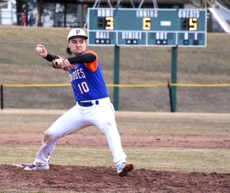 Ben Deragon pitched the final two innings for Poland Monday and Section III's defending Class D champions opened their season with a 5-4 victory over the Herkimer Magicians. Deragon did not allow a hit and was charged with a single unearned run while earning the save.