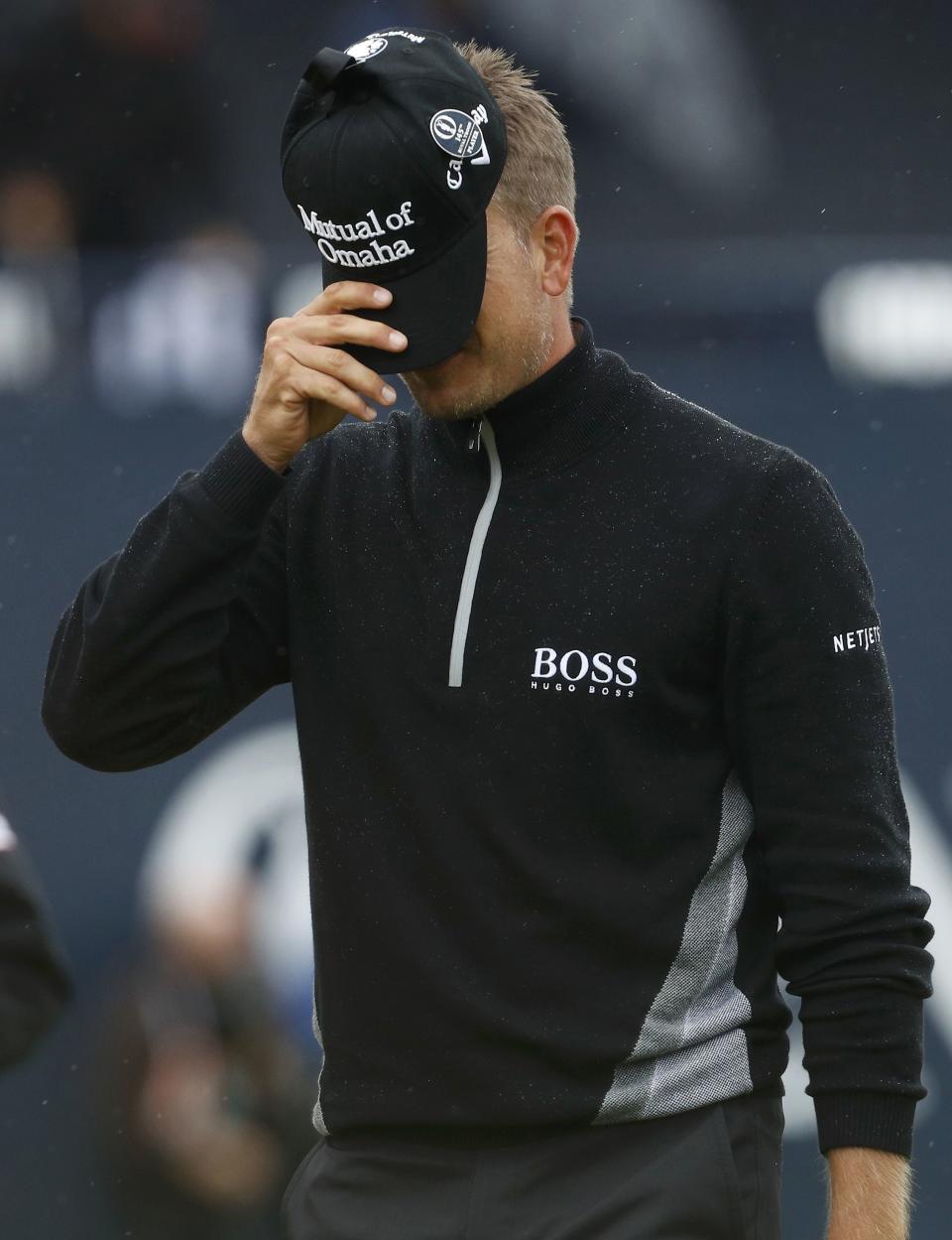 Golf - British Open - Sweden's Henrik Stenson reacts on the 18th green during the second round - Royal Troon, Scotland, Britain - 15/07/2016. REUTERS/Craig Brough