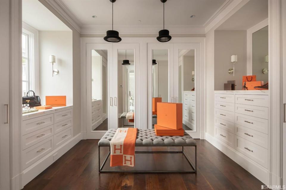 <div class="inline-image__caption"><p>The good news is, this is a fabulous closet that will fit all of your most stylish things. The bad news is, despite pictorial appearances to the contrary, the home does not come with brand new gifts from Hermès. </p></div> <div class="inline-image__credit">Trulia</div>