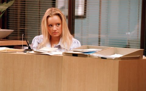 Lucy Davis as Dawn in the BBC's workplace comedy, The Office - Credit:  Adrian Rogers