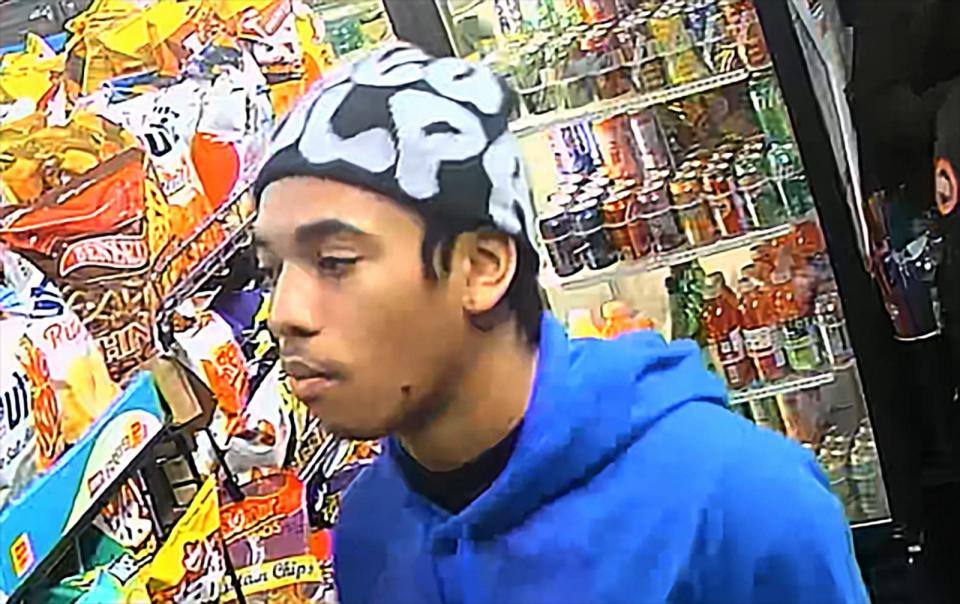 PHOTO: The U.S. Marshals Service released surveillance footage showing Shane Pryor inside a Philadelphia convenience store on Jan. 24, 2024.U.S. Marshals Service (U.S. Marshals Service)