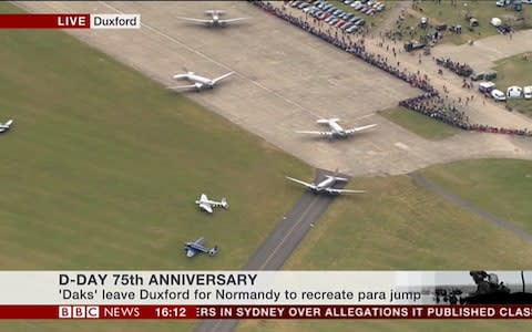 Planes at Duxford - Credit: BBC