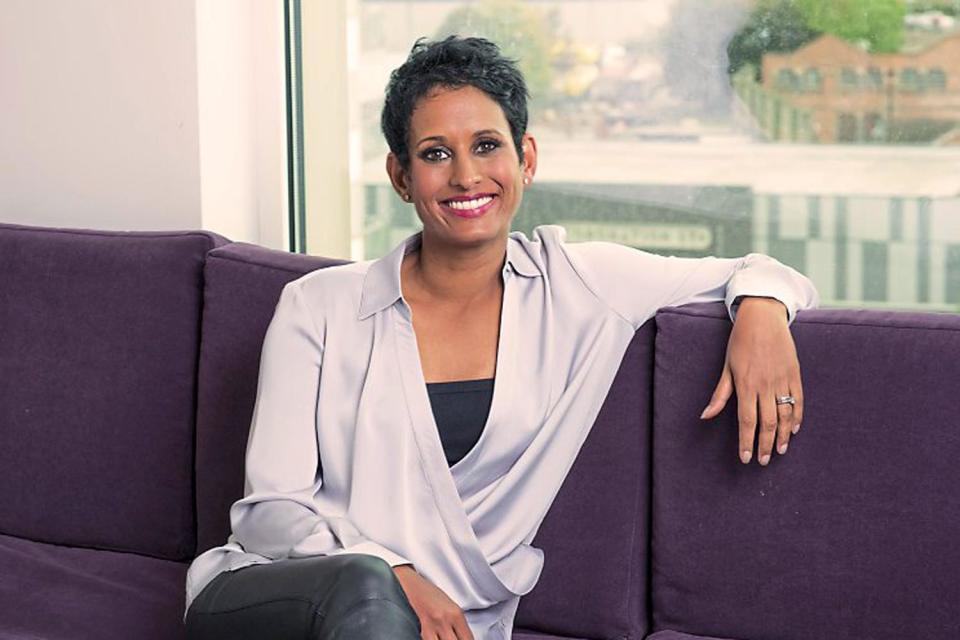 Bad morning: presenter Naga Munchetty was disciplined then undisciplined by the BBC after she made comments about Donald Trump on the Breakfast show: BBC Pictures