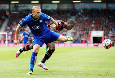 Max Gradel was injured playing against Leicester City