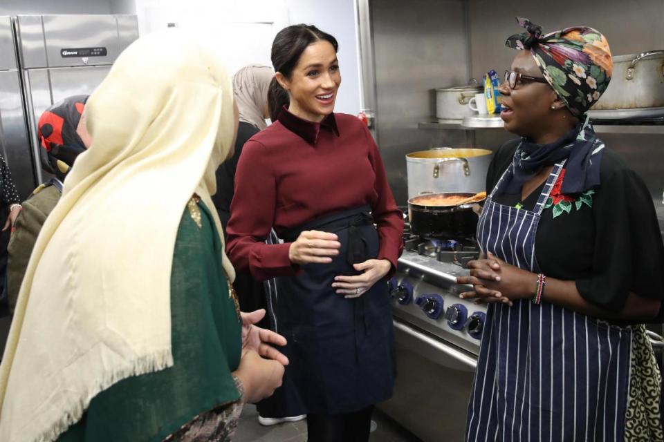 Meghan saw how the funds raised by the 'Together: Our Community' Cookbook are making a difference (Getty Images)