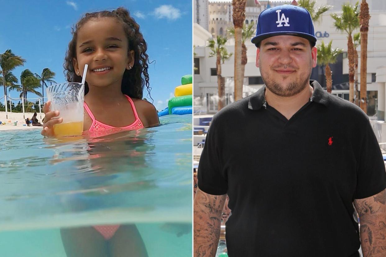 Rob Kardashian Vacations with Daughter Storm in Sweet Vacation Photos from 'Paradise'. https://www.instagram.com/robkardashianofficial/ ; LAS VEGAS, NV - MAY 28: Television personality Rob Kardashian attends the Sky Beach Club at the Tropicana Las Vegas on May 28, 2016 in Las Vegas, Nevada. (Photo by Gabe Ginsberg/Getty Images)