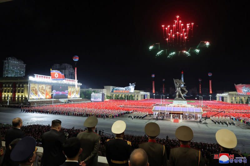 A military parade celebrates the 70th anniversary of the Korean War ceasefire on Thursday in North Korea. Photo courtesy of KCNA/UPI