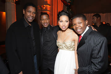 Director Denzel Washington , Nate Parker , Jurnee Smollett and Denzel Whitaker at the Los Angeles premiere of Weinstein Companys' The Great Debaters