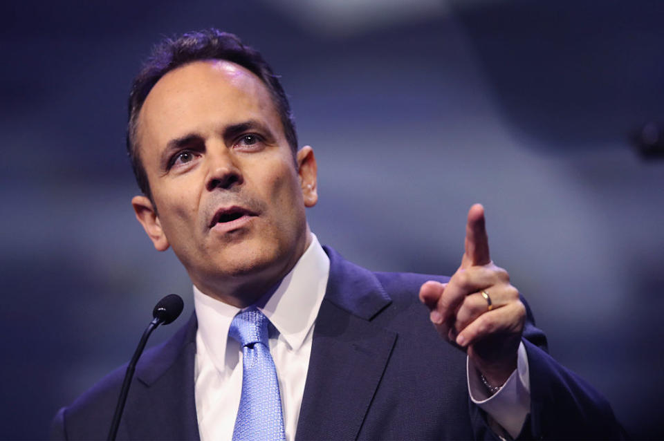 Bevin later made more general remarks after his zombie comments made the rounds on social media. “We have a cultural problem. We celebrate death in America. And we do not celebrate life. At every turn, we denigrate human life. We disregard the sanctity of human life from beginning to end and all these things have an effect, and we are reaping what we have sown for decades.