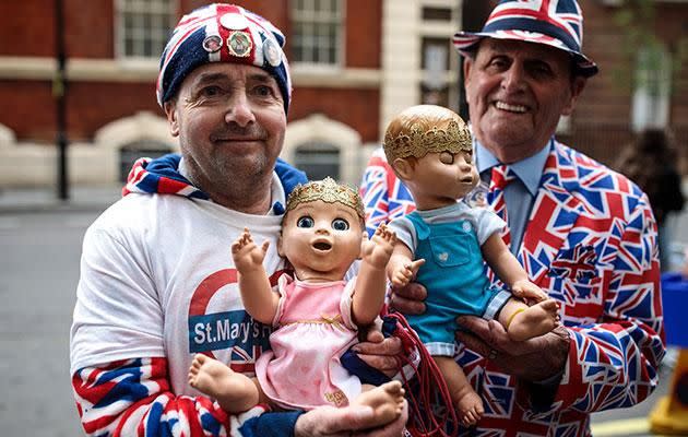 Eager fans couldn't wait for news of the royal birth. Photo: Getty