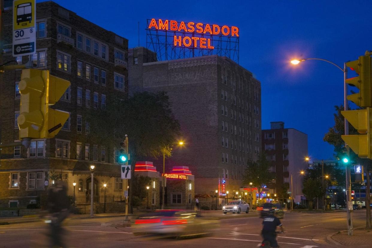 The Ambassador Hotel, at 2308 W. Wisconsin Ave.