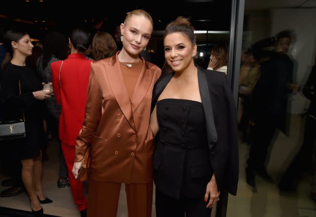 BEVERLY HILLS, CA - FEBRUARY 22: Kate Bosworth (L) and Eva Longoria attend Chloe Wine Collection Launches Its She Directed Campaign At The 12th Annual Women In Film Oscar Nominees Party at Spring Place on February 22, 2019 in Beverly Hills, California.BEVERLY HILLS, CA - FEBRUARY 22: Kate Bosworth (L) and Eva Longoria attend Chloe Wine Collection Launches Its She Directed Campaign At The 12th Annual Women In Film Oscar Nominees Party at Spring Place on February 22, 2019 in Beverly Hills, California.